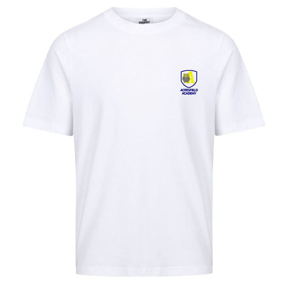 Acresfield Primary PE T-Shirt White (Special Order - 3 Week Delivery)