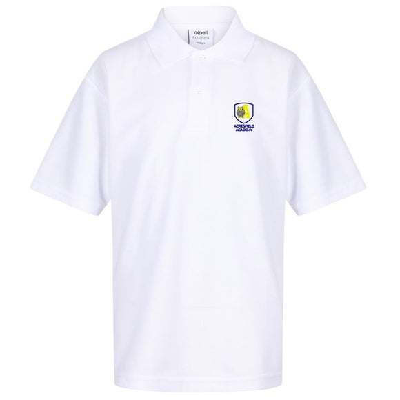 Acresfield Primary Polo Shirt White (Special Order - 3 Week Delivery)