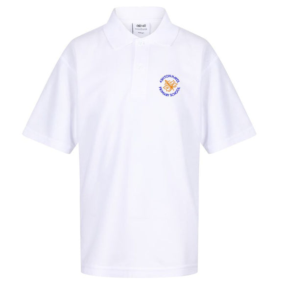Ashton Hayes PE Polo Shirt White