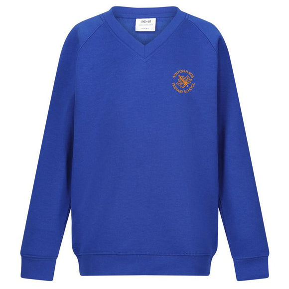 Ashton Hayes V - Neck Sweatshirt Royal