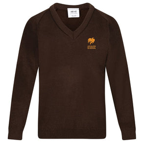 Avalon V Neck Sweater Brown