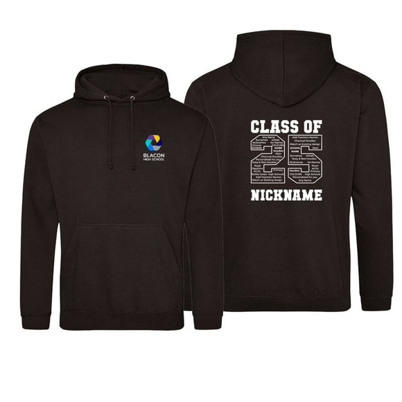 Blacon High Leavers Hoodie 2025 (State Nickname Required in Special Instructions in Cart)