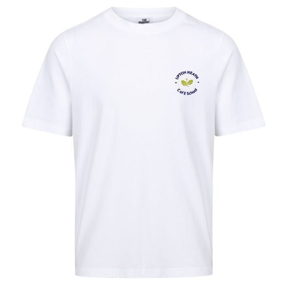 *NEW LOGO* Upton Heath PE T-Shirt (with logo) White