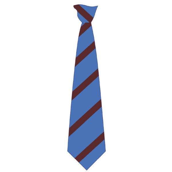 Upton-By-Chester Clip Tie Sky / Maroon – Uniformity Schools